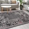 Mazovia Tappeto Moderno - Morbido Pelo Corto - Tappeto da Salotto Oeko-Tex - Tappeto per Ingresso Camera, Da Letto, Cucina, il Soggiorno - Collezione ATENA - Grigio 180 x 250 cm