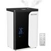 Echos Umidificatore ad ultrasuoni 5 litri WIFI Smart Life App telecomando purificatore aria aria igrometro incorporato display touch LED 12h timer modalità notte caldo o freddo filtro HEPA