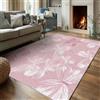 Generico Tappeto Salotto Farfalla, 120x170 cm, Tappeto Motivo Rosa Fiocco per Decorazioni Casa Camera da Letto, Lavabile in Lavatrice Antiscivolo Pelo Corto K189