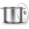 Ribelli Pentola ca. 20L - Utilizzabile Come bollitore per gulasch o zuppa - Pratico pentola da Cucina per Molti Piani Cottura, eccetto induzione