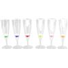 Tyenaza 6 Pezzi Bicchiere da Cocktail Luminoso a LED, Bicchieri da Cocktail Luminosi a LED Lunga Durata 6 Luci Colorate per Discoteche