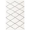 TESSO LIVING Tappeto Salotto Moderno 80 X 300 cm Grigio, Motivo Diamante, Tappeto Moderno a Pelo Alto, Super Morbido