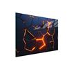 DarHaus Tagliere da cucina in vetro temperato, Copri-piano cottura a induzione, piano decorativo universale 40x30 cm, Magma Nero