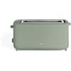 CREATE/TOAST STUDIO XL/Tostapane XL Verde Salvia / 6 livelli di potenza, vassoio raccoglibriciole, termostato, scongelamento, sistema di sicurezza, 950W