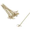 Juvale Confezione da 300 spiedini usa e getta in bambù per grigliare barbecue, bastoncini da cocktail con nodo in legno per antipasti per feste, 15 cm