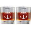 AHROZHOUIK Bicchieri Da Whisky Oceanici Personalizzati Nome Personalizzato Bicchieri Da Vino A Tema Nautico Regali Divertenti Per Tazza Da Barca Per Papà Marito Amanti Dell'Ocean Regali (stile 14)