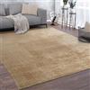 Paco Home Tappeto Salotto Pelo Corto Monocolore Design Moderno Morbido Beige, Dimensione:140x200 cm