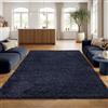 SIMPEX Tappeto pelo lungo, Unicolor - Monocroma, Tappeto blu intenso, 140 x 200 cm, Tappeti in stile moderno, soggiorno