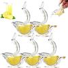 Lesome Spremiagrumi manuale per limone, spremi limone per spremere succo di limone, spremiagrumi manuale in acrilico, spremiagrumi per uccelli, gadget da cucina per la casa (5 pezzi)