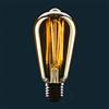 AMARCORDS - Lampadina Led dimmerabile, filamento VERTICALE, luce calda 2000K, vetro ambrato tipo edison, E27, 4W