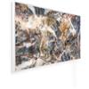 Könighaus pannello riscaldante a infrarossi - 450 Watt | 5 anni di garanzia | Doppia protezione surriscaldamento | Corpo ultrapiatto per 5-12 m² | Colore cornice: bianco | Motivo: 08. Pietra naturale
