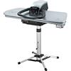 Speedypress Pressa da Stiro Professionale 101HD ad Alta Resistenza 101cm con Supporto/Piedistallo - Argento (+ Filtro Anti-Incrostazioni 0 per Acqua, Copertura di Ricambio e Schiuma Sottosmaltata)