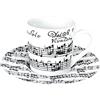Konitz Könitz 1150531890 Vivaldi Libretto Set Tazza da Caffè e Piattino, 0.085 l