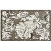 By Suardi Tappeto Living Velour Antiscivolo Dis. ASTER col. FANGO Ideale per Soggiorno Camera (115x175cm)