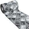 emmevi Tappeto Cucina Bordato Antiscivolo Assorbente Passatoia Colori Accesi Patchwork 57x280 Cm Grigio