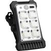 Durashmall Lampada solare attivata dal movimento con forte base a clip, ricaricabile con cavo USB, fornisce luce per vialetto o ingresso (solare 19A)