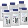 Aquafloow Universale Liquido Decalcificante Set 6x250ml per Macchina Caffe Automatica | Anticalcare di Forte Pulizia per Ferri da Stiro, Bollitori e Macchine da Caffè | Compatibile con Delonghi Saeco