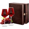 Maverton Calici da vino Avant-Garde - incisione personalizzata - 490 ml - set da 2 pezzi in vetro - ideale per vino rosso e bianco - regalo di anniversario unico per coppia - Nonna e Nonno