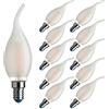 Botlighting Bot Lighting Shot Set 10 Lampadine E14 Filamento LED 4,5W Colpo di vento fiamma 470 Lumen 2700K 4000K (40W Luce Calda)