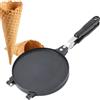 Generico Piastra Per Waffle - Macchina Per Cialde Sottili | Piastra Per Waffle Antiaderente A Scacchi | Macchina Per Coni E Ciotole | Stampo Portatile Per Waffles, Utensili Da Cucina Per Tè Pomeridiano,