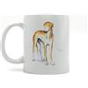 Image Industry Tazza in ceramica con levriero biondo - Amanti dei cani - regalo per cani - stoviglie - regalo per gli amici - utensili da cucina