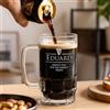 Wanapix | Boccale Birra Personalizzato con Nome y Testo | Vetro Trasparente Inciso | 500 ml | Bicchieri da Birra Particolare | Birra Nera