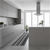 SaRani Tappeto Runner Moderno per Cucina e Corridoio, Impermeabile, Antimacchia, Passatoia con Fondo Antiscivolo (Righe Grigio, 50x300 cm)