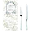 Blanc MARICLO Blanc Mariclò Collezione La Posateria Blanc A31447 Set/2 posate per arrosto Colore di Manico Avorio argentato