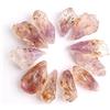 HEPBAK 1 Set naturale Auralite-23 raro viola titanio quarzo pietre grezze punto ciondoli cristalli grezzi nero Hairstone regalo HEPBAK (colore: viola Auralite 23, dimensione: 30 g)