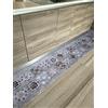 Falconieri Tappeto Passatoia Cucina Maiolica Pvc Poliestere 100% Italiano Altezza 52 cm Lavabile Antimacchia (Fregio, 52 x 100 cm)