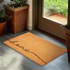 Brubaker Zerbino per Esterni e Interni - Home - 45 x 75 cm - Tappeto in 100% Fibra di Cocco, Antisporco e Antisdrucciolo - Impermeabile - Ideale per Porta d'Ingresso, Giardino e Terrazza - Marrone