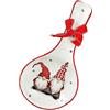 BESTYASH Portaposate Natalizio Forma Cucchiaio Supporto per Bacchette e Mestoli Organizer da Tavola Decorativo e Facile da Accessorio Cucina Chic e Regalo