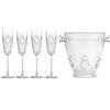 Baci Milano Set 4 flute champagne + secchiello Baroque & Rock Anniversary