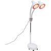 Fermoirper Lampada a infrarossi a luce rossa con timer, lampada a infrarossi, con supporto per rilassamento muscolare, 220 V, 275 W