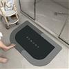 Hinnin Tappeto Bagno, Tappetino Doccia Antiscivolo, Bagno Tappeto, Tappeto Bagno Antiscivolo Assorbente, Tappeto Doccia, Tappetino Doccia, Tappetini Bagno, Tappeto Cucina, Tappeti Bagno Moderni Nero-40x60cm