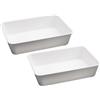 MAURY'S IL NUMERO UNO DEL RISPARMIO SET 2 VASCHETTE MULTIUSO IN PLASTICA CATERING (25 X 35 X H8 CM)