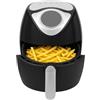 Generico Friggitrice ad aria, 4,5 Litri, 1300 W, 7 diversi programmi, Ideale per friggere, grigliare, arrostire., affumicare. Fornisce preparazioni a basso contenuto di grassi.