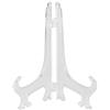 Haofy Portapiatti in plastica pieghevole da 10 pezzi, espositore decorativo con cornice per piatti, bianco(20cm)