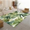 Generic Area Rugs Tappeto 180 x 240 cm, motivo piante tropicali e foglie di palma, tappeto moderno, tappeto verde, antiscivolo, rettangolare, per soggiorno, camera da letto, ufficio e decorazione per interni