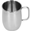 Prevessel Boccale da Birra in Acciaio Inossidabile Bicchieri da 1 Litro, Bicchiere da Vino per Bar, Bicchiere da Acqua con Manico, da caffè Portatile per caffè, Birra, per Acqua Succhi