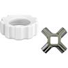 Welikekitchen Ricambio originale anello di chiusura vite tappo e lama per tritacarne KitchenAid 5FGA, FGA, FGA-1, FGA-2 Änderung vorschlagen
