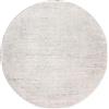 TESSO LIVING Tappeto Rotondo 155 cm Grigio Chiaro Pelo Corto Morbido Antiscivolo Oeko-Tex Riscaldamento Pavimento Design Belga