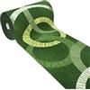 emmevi Tappeto Cucina Moderno Antiscivolo Passatoia Casa Ingresso Lavabile Mod.FAKIRO Dis.25 50X80 VERDE