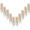 ZHIYUE Lampadine LED G4 7W AC 220-240V Bianco caldo 3000k 700LM Non Dimmerabili Sostituisci Lampadina Bi-Pin G4 Base Tipo JC Lampadari Soggiorno, Lampade Da Parete (10 Pezzi)