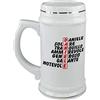 bubbleshirt Boccale da birra Compleanno - Daniele e aggettivi simpatici - evento - in ceramica - capienza 50 cl - idea regalo