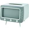 DOUFAN Porta fazzoletti creativo con supporto per telefono cellulare, scatola porta fazzoletti per telefono TV retrò, contenitore multifunzionale per porta tovaglioli per decorazioni per la casa (Verde)