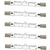 UGEFKMQ Lampadine Alogene R7S 78mm 230V 75W 100W 150W Proiettore Alogeno Lineare Dimmerabile J78 Lampadina Alogena R7S Bianco Caldo 6Pc 150W