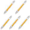 Aoxdi Lampadina LED 10W Led R7S 118mm, Bianco Caldo, COB LED Lineare J118 R7S Lampada, AC220-240V, Pacco da 5 Pezzi