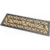 HOMESCAPES - Zerbino in 100% fibra di cocco naturale, 25 x 75 cm, con retro in gomma antiscivolo per interni ed esterni