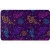 Novastar Tappeto da bagno antiscivolo, lavabile, tappetini da cucina per pavimento, tappeti per ingresso interni, gotico colorato, serpente Monstera, lavanderia, bagno, porta con retro in gomma, 50,8 x 80 cm